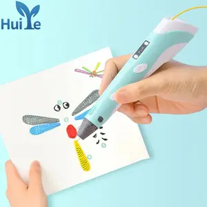 Bút In 3d Ma Thuật Không Dây Nhiệt Độ Thấp An Toàn Huiey Máy In Màu Cá Nhân Cho Trẻ Em Bút 3d An Toàn