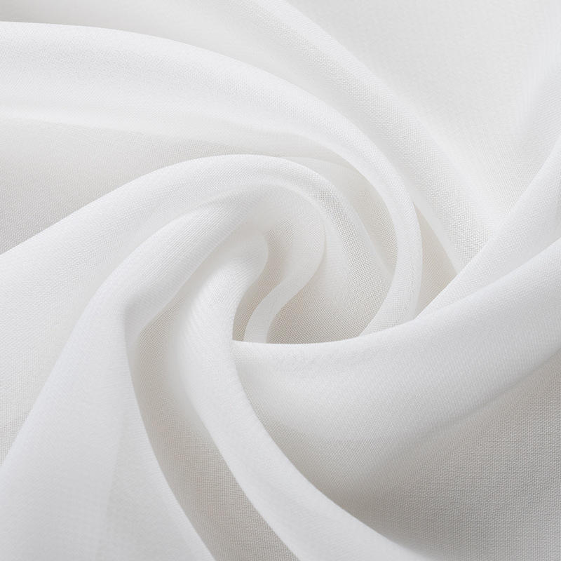 Chiffon Crepe Fabric 75D 100% Polyester Plain Dyed For Women's