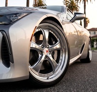 Jantes forgées sur mesure en 2 pièces, chrome, à profil profond, 5 branches, 18, 19, 20 pouces, 5x112, 5x120 pour BMW Série 3, Audi, Mercedes Benz