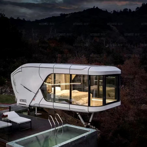 Space Capsule Standard Maison conteneur de luxe haut de gamme Design moderne Maison portable Maison préfabriquée en acier Intérieur inspiré Hôtel Villa - Product Image 5