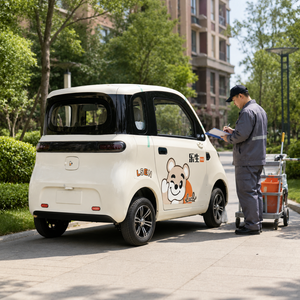 Mini <span class=keywords><strong>Auto</strong></span> Elettrica SumEV a Bassa Velocità 1500W 60V 100AH, Veicolo Utilitario Chiuso a 2 Porte e 4 Posti, Autonomia 70KM per Brevi Spostamenti - Product Image 4