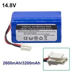 14.8V 2600mAh 3200mAh Battery Of Sweeping Robot Charging Battery Cleaner Accessories