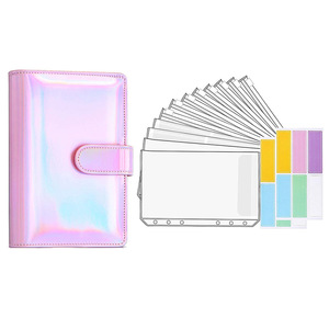 Gider izci nakit doldurma bağlayıcı A6 deri para tasarrufu organizatör zarflar ile gevşek yaprak bütçe bağlayıcı - Product Image 4