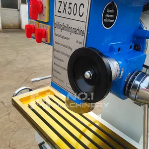 Zx50c X-axis And Y-axis Automatic Tool Feed Electric Lift Of Z Axis MT4 Metal Milling Machine Drilling And Milling Machine