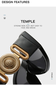 Kính mát thời trang unisex 2025 bán buôn, kiểu vuông trắng, tròng đen, chống tia UV400, thiết kế dành cho nam và nữ - Product Image 5