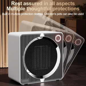 Mini-chauffage portable PTC - 500W - Chauffage rapide - Faible bruit pour le bureau et la chambre - Product Image 5