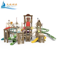 DALANG Maya Aqua aventure toboggan équipement de terrain de jeu éclaboussures d'eau ensemble de jeu extérieur toboggan tubulaire pour enfants piscine parc de villégiature