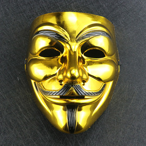 Masque d'horreur pour Halloween, Masque de <span class=keywords><strong>hacker</strong></span>, Masque de fantôme pour homme adulte, Masque Geek V-Word Vendetta - Product Image 1