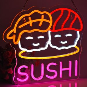 Sushi neon light LED luminous <b>sign</b> wall decoration light sushi shop signboard indicator light ambient light luminous <b>sign</b> 5V 12V - Product Image 5