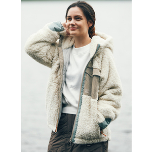 Veste longue polaire d'hiver décontractée Rider pour femme élégante vintage - Product Image 1