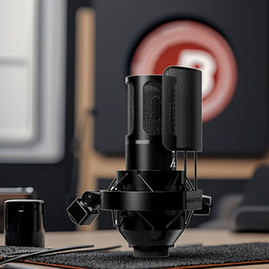 Mideplus ไมโครโฟนคอนเดนเซอร์ USB ไมโครโฟนสตูดิโอ HZ6สำหรับออกอากาศ - Product Image 6