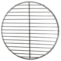 Grille de barbecue jetable ronde en acier inoxydable, résistante à la chaleur, portable, ignifuge, en treillis métallique, accessoire pour barbecue domestique, vente en gros