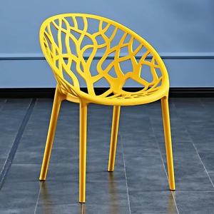 Blanco restaurante café <span class=keywords><strong>Bistro</strong></span> comedor silla de plástico modernas mesas y sillas de plástico sillas de comedor al aire libre - Product Image 2