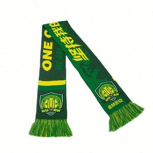 Custom Logo Mini Fans Football Scarf Acrylic Flat Knitting <b>Machine</b> Printing Jacquard Football Soccer Fan Scarf - Product Image 1