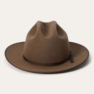 Sombreros Fedora de Lana Unisex Estilo Western Vintage al por Mayor, de Ala Ancha, Casuales, para Exteriores, para las Cuatro Estaciones - Product Image 6