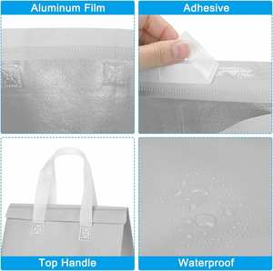 Bolsas de Transporte Personalizadas para Restaurantes, Resistentes al Agua y al Aceite, Aislantes, No Tejidas, para Empacar Alimentos - Product Image 3