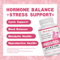 Capsules de Myo-Inositol et D-Chiro-Inositol avec Ashwagandha et Vitamine D3, Complément pour l'équilibre hormonal et le soutien ovarien