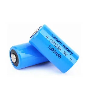 3V 1300mAh Li-MnO2 Cylindrique Lithium Batterie Non rechargeable CR17335 CR123A