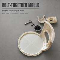 Moule en plastique pour coffrage de meubles de jardin en béton préfabriqué (tabourets et tables)