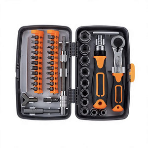 Chrome Vanadium Steel Ratchet Screwdriver 1/4 In Hexagon Home Maintenance <b>Hand</b> <b>Tool</b> <b>Set</b> - Product Image 2