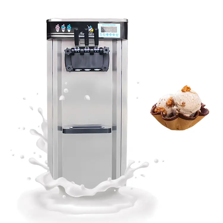 3 tatlar/dondurma yapma makinesi yeni teknoloji Gelato yapma makinesi küçük buz ev ahşap dondurma yapma makinesi için Creme