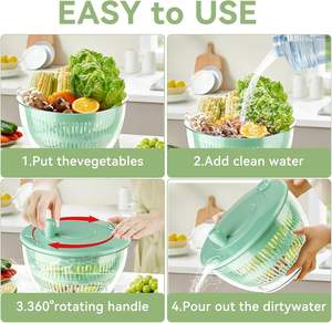 Éminceur de légumes multifonctionnel, outils de cuisine, coupe-pommes de terre, râpe, hachoir à fruits et légumes avec égouttoir B - Product Image 4