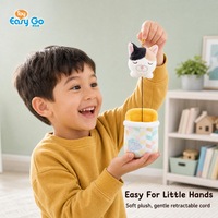 Jouets en peluche pour enfants, animal dormant rétractable avec fonction interactive anti-stress