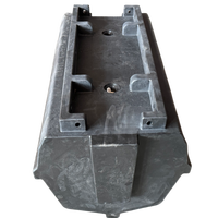 Bateaux en plastique moulé par rotation en LLDPE+EPS, pont flottant modulaire avec charnières