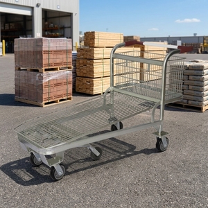 Troli Belanja Lipat <span class=keywords><strong>SXE</strong></span>-5 Jonasson Heavy Duty Mesh Berkualitas Tinggi Kapasitas Besar Untuk Penggunaan Dalam & Luar Ruangan Dengan Roda Busa Eva 6'' - Product Image 5