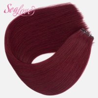 Extensions de cheveux humains 100% Remy Genius Weft, violettes, 22 pouces, installation facile, volume naturel, vente en gros OEM/ODM