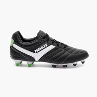 Chaussures de football basses respirantes en cuir PU personnalisées OEM bon marché pour hommes