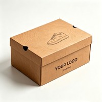 Boîte d'emballage en papier recyclable avec finition mate, design personnalisé, vente en gros, pour chaussures de sport, sandales, chaussettes, vêtements, sous-vêtements, chaussures de bébé