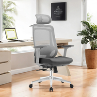 Chaise de bureau ergonomique à dossier haut en maille pour ordinateur, ensemble table et chaise de direction, Sillas De Oficina