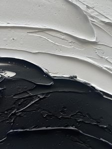 ภาพวาดอะคริลิกแฮนด์เมดสไตล์โมเดิร์นนามธรรมของ <span class=keywords><strong>NANKAI</strong></span> บนผืนผ้าใบ สำหรับใช้ภายในอาคาร สีดำขาว - Product Image 3