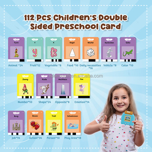 Enfants d'âge préscolaire enfants personnalisé apprentissage <span class=keywords><strong>anglais</strong></span> et allemand sensoriel néerlandais pays-bas parlant Flashcards - Product Image 3