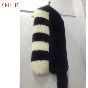Y.<span class=keywords><strong>ROGUSA</strong></span> Marca YR781 Lujo Real Fox Fur Chal Block Color Fur CAPE - Product Image 3