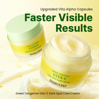 Crème Visage en Capsules à la Vitamine C, à Base de Plantes Naturelles, OEM ODM, Éclaircissante, Anti-Taches Brunes, Blanchissante et Hydratante