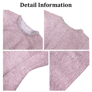 ZYHT 80190 2025 moda elegante gama alta Sexy diamantes <span class=keywords><strong>Lila</strong></span> púrpura vestidos de fiesta una línea <span class=keywords><strong>Vestido</strong></span> corto <span class=keywords><strong>para</strong></span> mujeres - Product Image 4