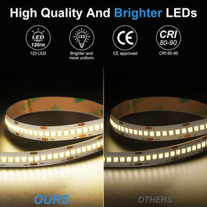 Bande <span class=keywords><strong>LED</strong></span> ESann à ligne simple, 240 <span class=keywords><strong>LED</strong></span>, DC 12V, SMD2835, flexible, 10 mm, IP20, <span class=keywords><strong>ruban</strong></span> <span class=keywords><strong>LED</strong></span> - Product Image 4