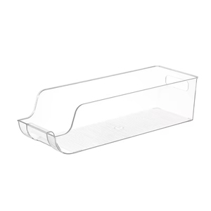 Clear Rectangle <strong>Plastic</strong> Refrigerator Pop Soda Can Dispenser Beverage Organizer <strong>Bins</strong> Food Pantry <strong>Storage</strong> <strong>Bin</strong> Fridge Freezer - Product Image 2