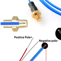 Sonde de thermocouple PT100, sonde RTD, vis en laiton M4, thermomètre à résistance en platine