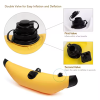 Kit de stabilisation gonflable en PVC pour kayak avec flotteurs latéraux et bras de support pour canne à pêche
