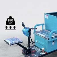 Camion d'alimentation électrique automatique à trois roues pour les élevages de porcs, chariot d'alimentation électrique pour élevage de bétail