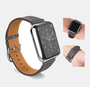 VENTE CHAUDE 38MM 42MM Mode Véritable Grain Barenia Pour <span class=keywords><strong>Apple</strong></span> <span class=keywords><strong>Cuir</strong></span> Montre iwatch Bande <span class=keywords><strong>Bracelet</strong></span> En <span class=keywords><strong>Cuir</strong></span> 5 4 3 2 1 - Product Image 5