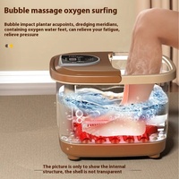 Masseur de pieds électrique automatique NINGDECRIUS avec fonction musicale, pour usage domestique, avec bassin de lavage et massage intégré