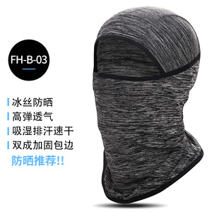 Ice Silk Sun Protection Cycling Face Mask Breathable Quick Drying Sports Balaclava Hat Summer Unisex UV Protection - Product Image 3