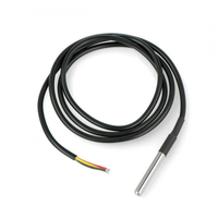 Submersible DS18B20 Temperature Sensor, IP68 Stainless Steel Probe for Aquaculture, Brewing & Chemical Solutions