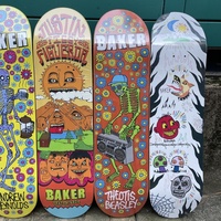 Planche de skateboard BAKER 100% érable canadien, plusieurs tailles 7.75/8.0/8.25/8.5 pouces, 7 plis, pressage à froid, double rocker