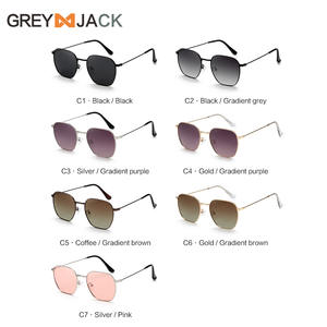 Lunettes de soleil unisexes en métal, monture noire, verres TAC, protection UV400, type 3, pour la conduite et les activités de plein air - Product Image 4