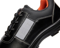 Chaussures de sécurité de travail pour hommes en cuir de vache avec embout en acier CE EN20345 S3, semelle en caoutchouc/PU, usage industriel et en usine